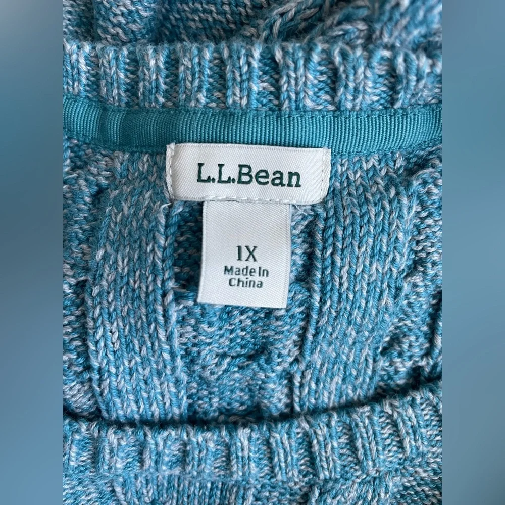 L.L.Bean Women Blue Thick Crew Neck Sweater Size 1X Long Sleeve - Picture 7 of 9